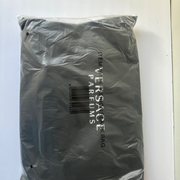 Versace Fragrance Tote Bag Black & Silver Key Logo Strap Dust Bag SEALED PACKAGE - Picture 8 of 15